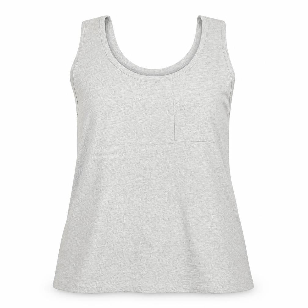 Womens UK Size 12 Preworn Grey Basic Tank