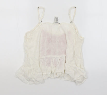 FOREVER 21 Womens White   Cropped Tank Size S