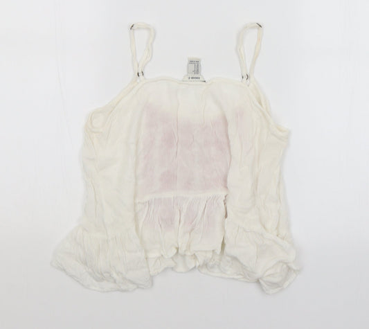 FOREVER 21 Womens White   Cropped Tank Size S