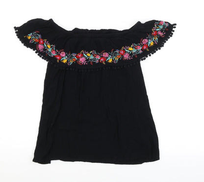 F&F Womens Black   Basic Blouse Size 10