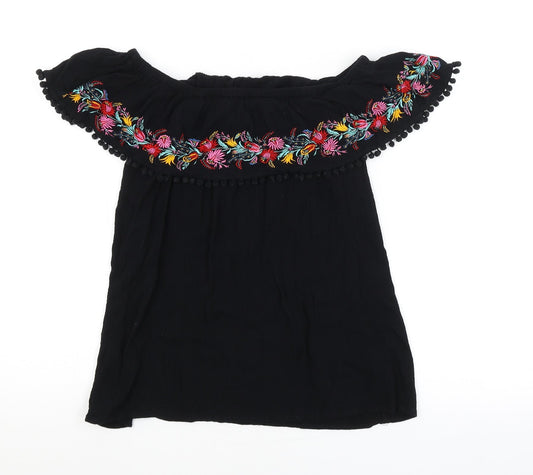 F&F Womens Black   Basic Blouse Size 10