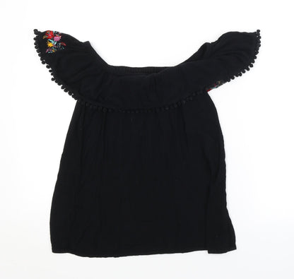 F&F Womens Black   Basic Blouse Size 10