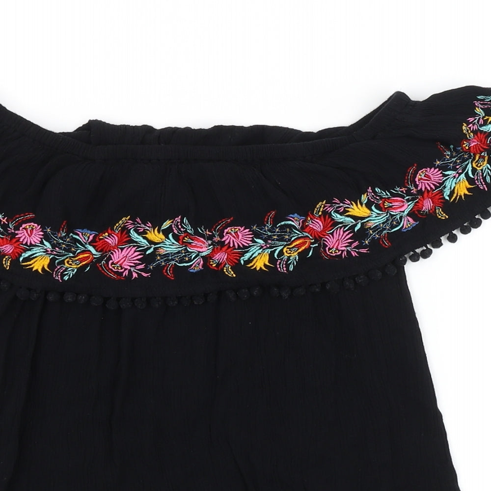 F&F Womens Black   Basic Blouse Size 10