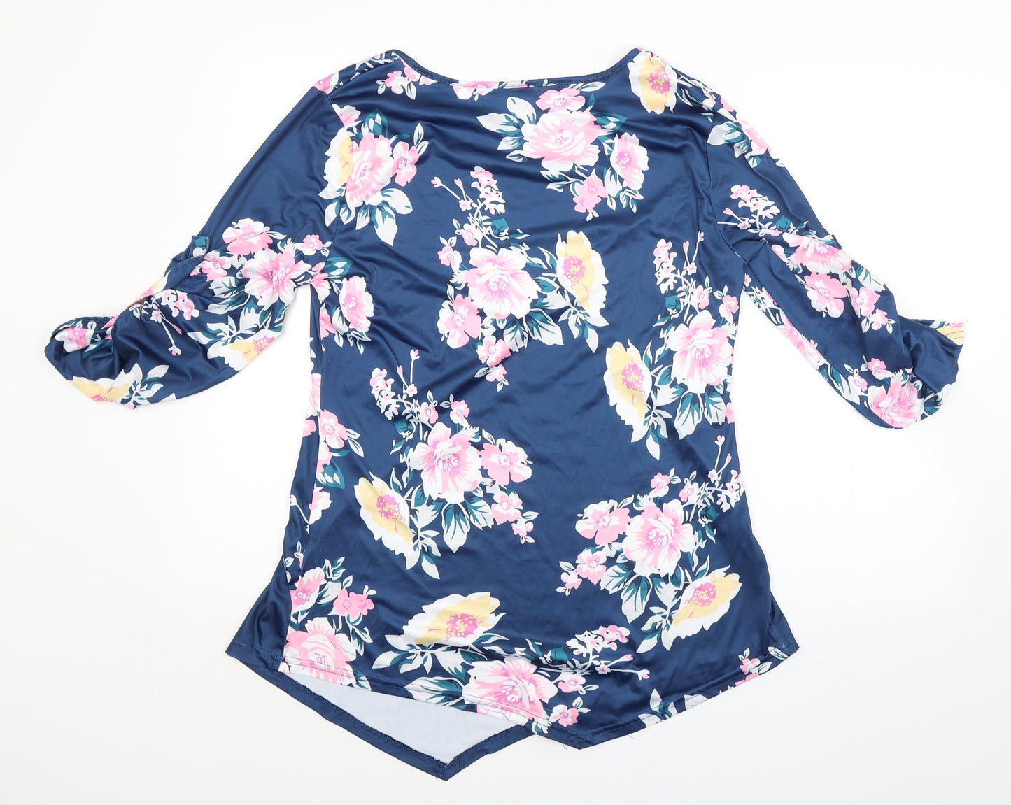 Womens UK Size L Preworn Blue Basic Blouse