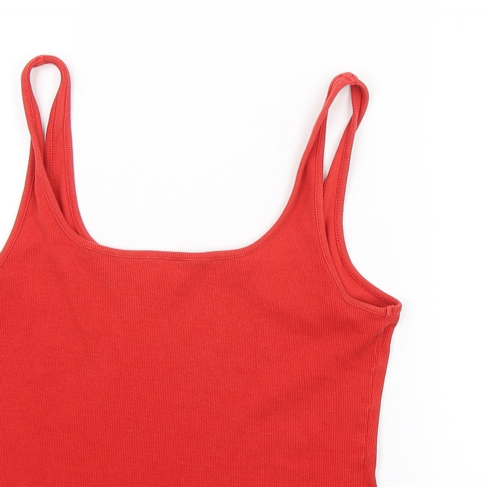 Womens UK Size 12 NEXT Red Basic Tank