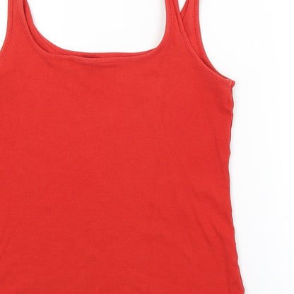 Womens UK Size 12 NEXT Red Basic Tank