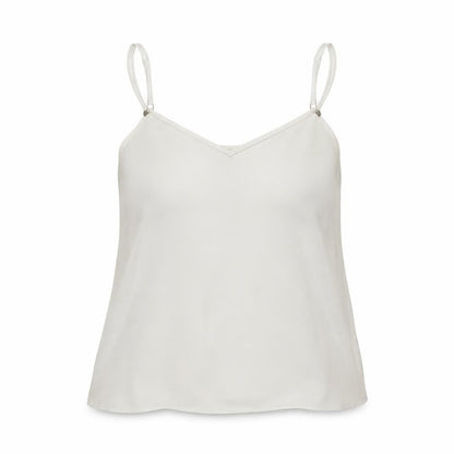 Womens UK Size 10 River Island White Basic Tank