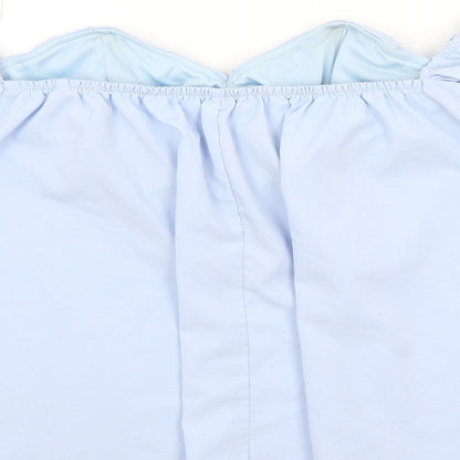 CHERRY KOKO Womens Blue   Basic Blouse Size L