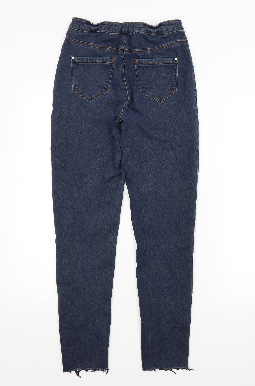 Womens UK Size 10 Missguided Regular Fit Snow Pants Blue Trousers