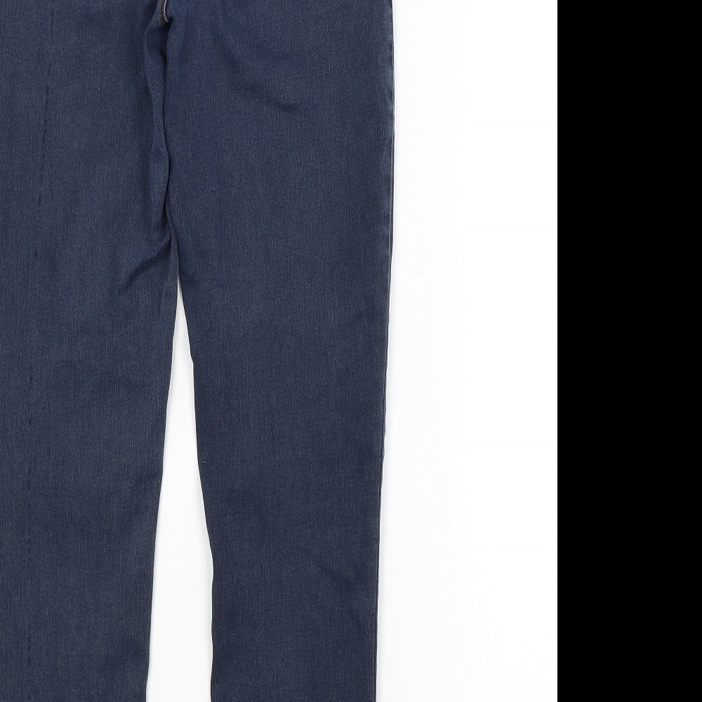 Womens UK Size 10 Missguided Regular Fit Snow Pants Blue Trousers