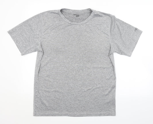 Mens UK Size L Preworn Grey  T-Shirt