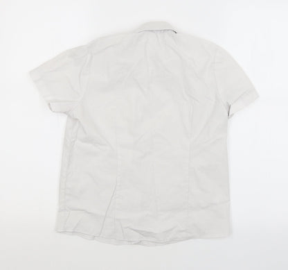 George Girls White   Basic Button-Up Size 9-10 Years