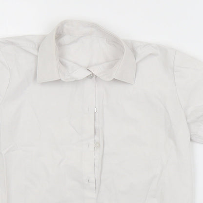 George Girls White   Basic Button-Up Size 9-10 Years