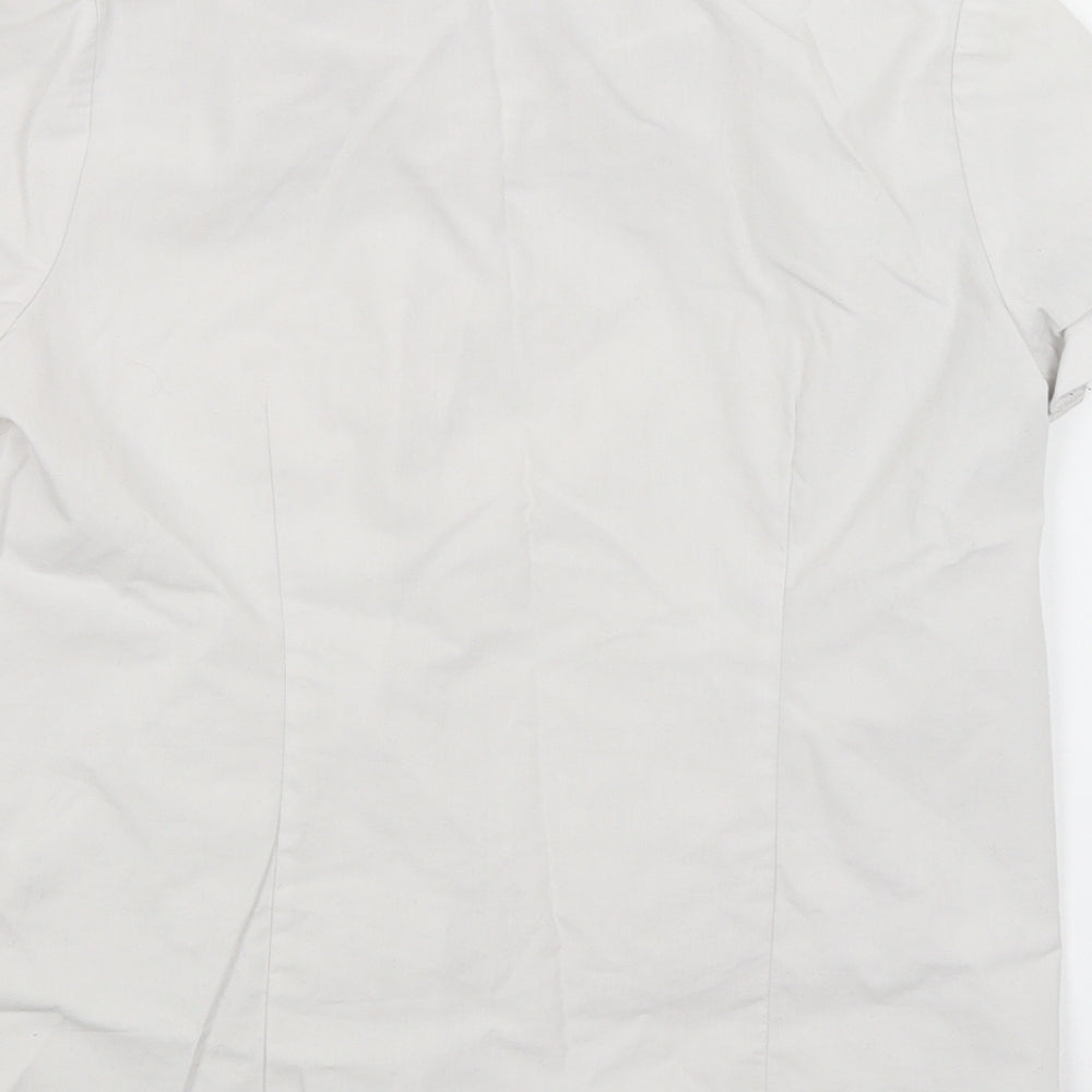 George Girls White   Basic Button-Up Size 9-10 Years