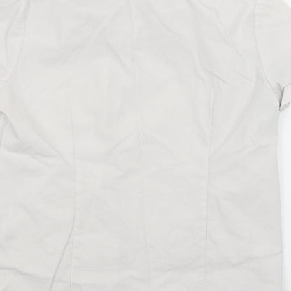 George Girls White   Basic Button-Up Size 9-10 Years