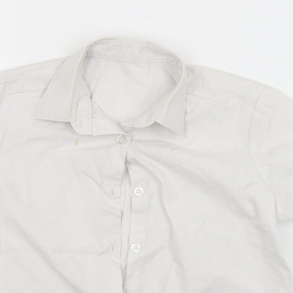 George Girls White   Basic Button-Up Size 6-7 Years