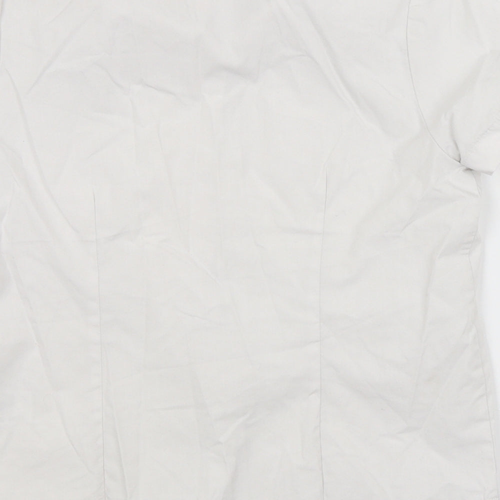 George Girls White   Basic Button-Up Size 6-7 Years