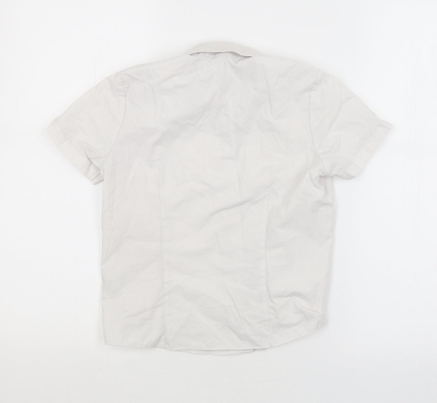 George Girls White   Basic Button-Up Size 6-7 Years