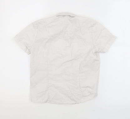 George Girls White   Basic Button-Up Size 6-7 Years