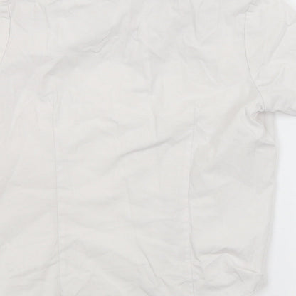 George Girls White   Basic Button-Up Size 6-7 Years