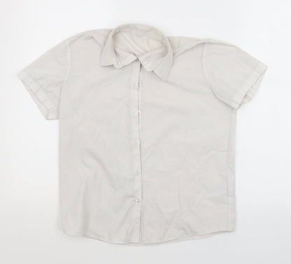 George Girls White   Basic Button-Up Size 11-12 Years