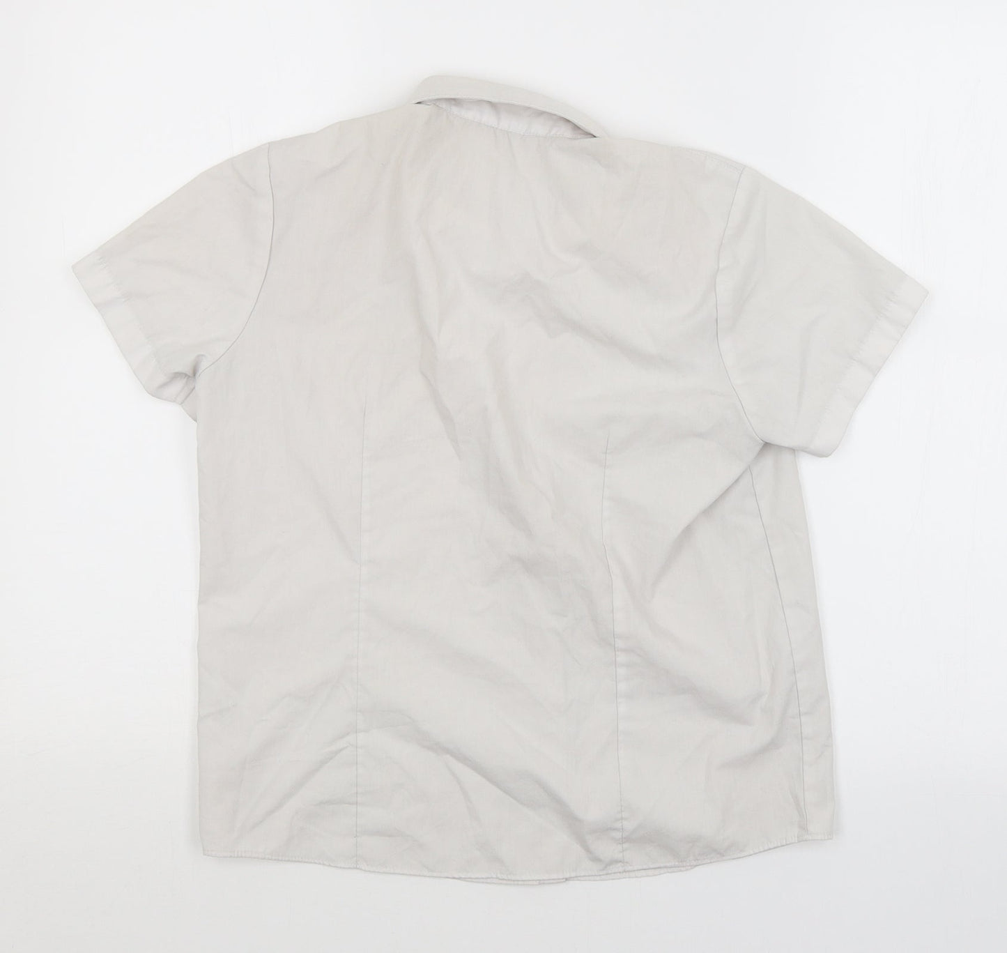 George Girls White   Basic Button-Up Size 11-12 Years