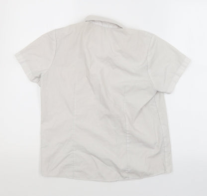 George Girls White   Basic Button-Up Size 11-12 Years