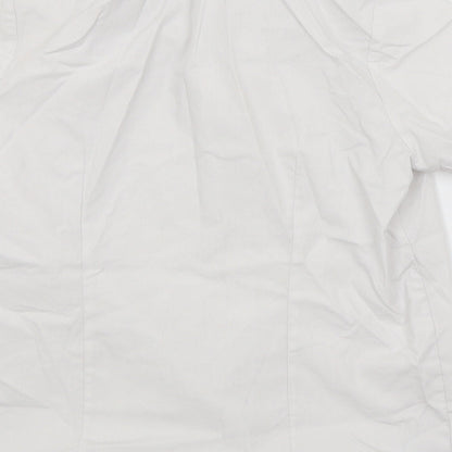 Brand and care label for George girls’ white basic button-up, size 9-10, years