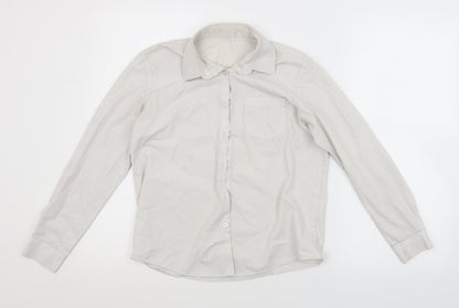 George Girls White   Basic Button-Up Size 11-12 Years