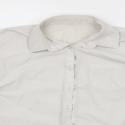 George Girls White   Basic Button-Up Size 11-12 Years