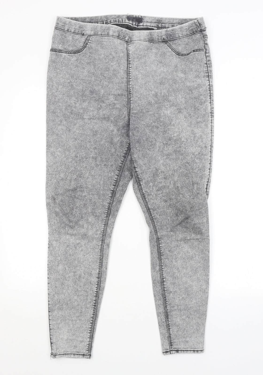 Womens UK Size  Preworn Regular Fit Jegging Grey Jeans