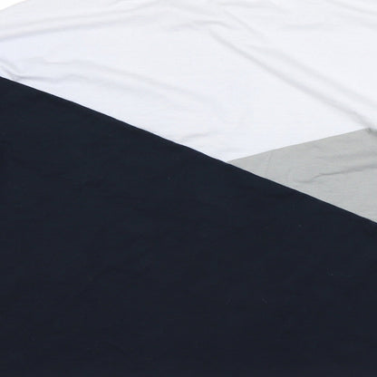 SheIn Womens Multicoloured Colourblock  Basic T-Shirt Size S