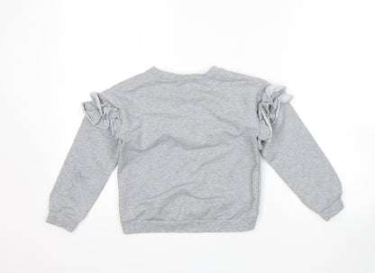 Yoyo s Girls Grey   Pullover Sweatshirt Size 6 Years