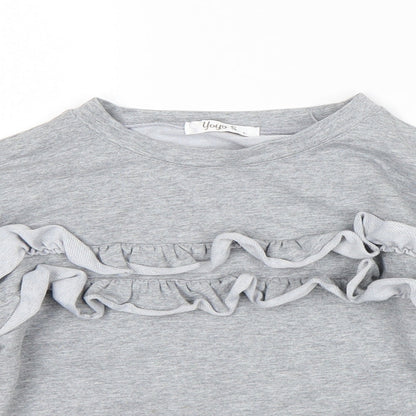 Yoyo s Girls Grey   Pullover Sweatshirt Size 6 Years