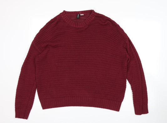 Womens UK Size M H&M Purple Pullover Jumper