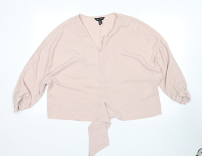 New Look Womens Pink   Basic Blouse Size 8