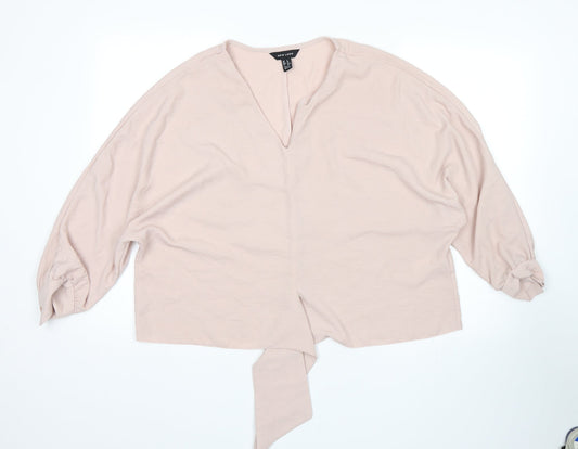 New Look Womens Pink   Basic Blouse Size 8