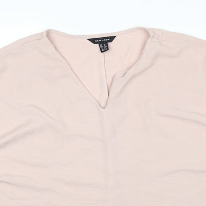 New Look Womens Pink   Basic Blouse Size 8
