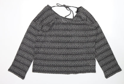 NEXT Womens Multicoloured Striped  Pullover Jumper Size 18