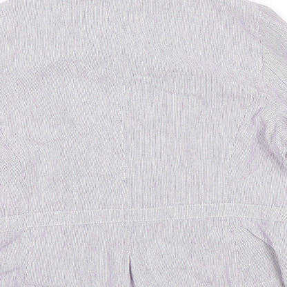 Per Una Womens Purple Striped  Jacket Sport Coat Size 16