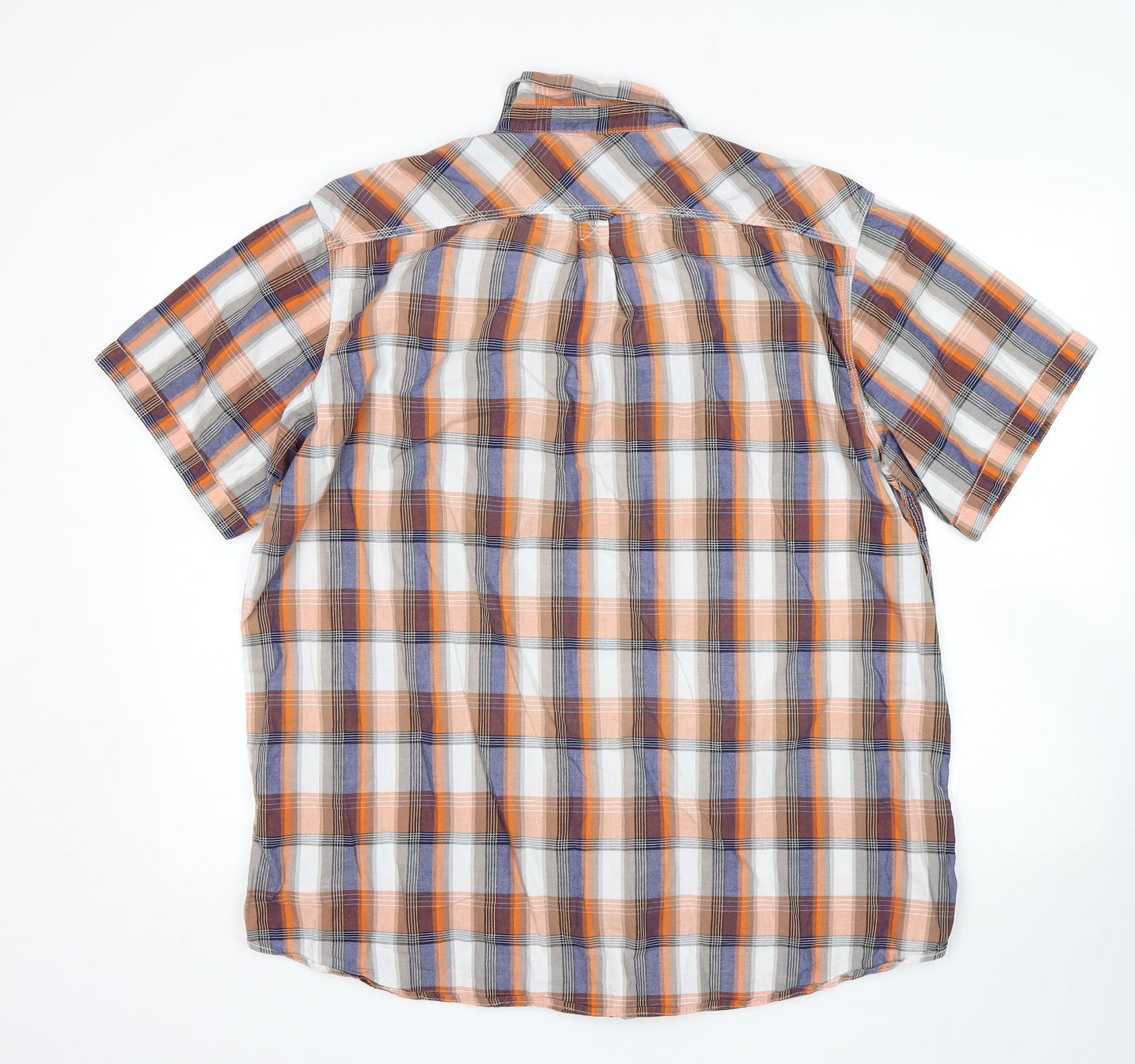 Mens UK Size XL Dakota Grizzly Multicoloured  Button-Up Short Sleeve Casual Shir