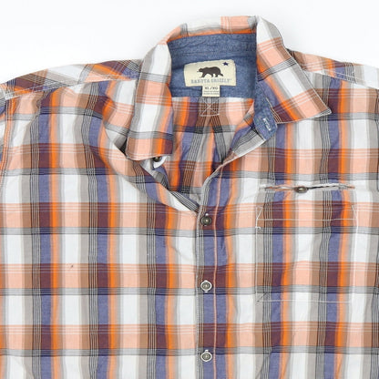Mens UK Size XL Dakota Grizzly Multicoloured  Button-Up Short Sleeve Casual Shir