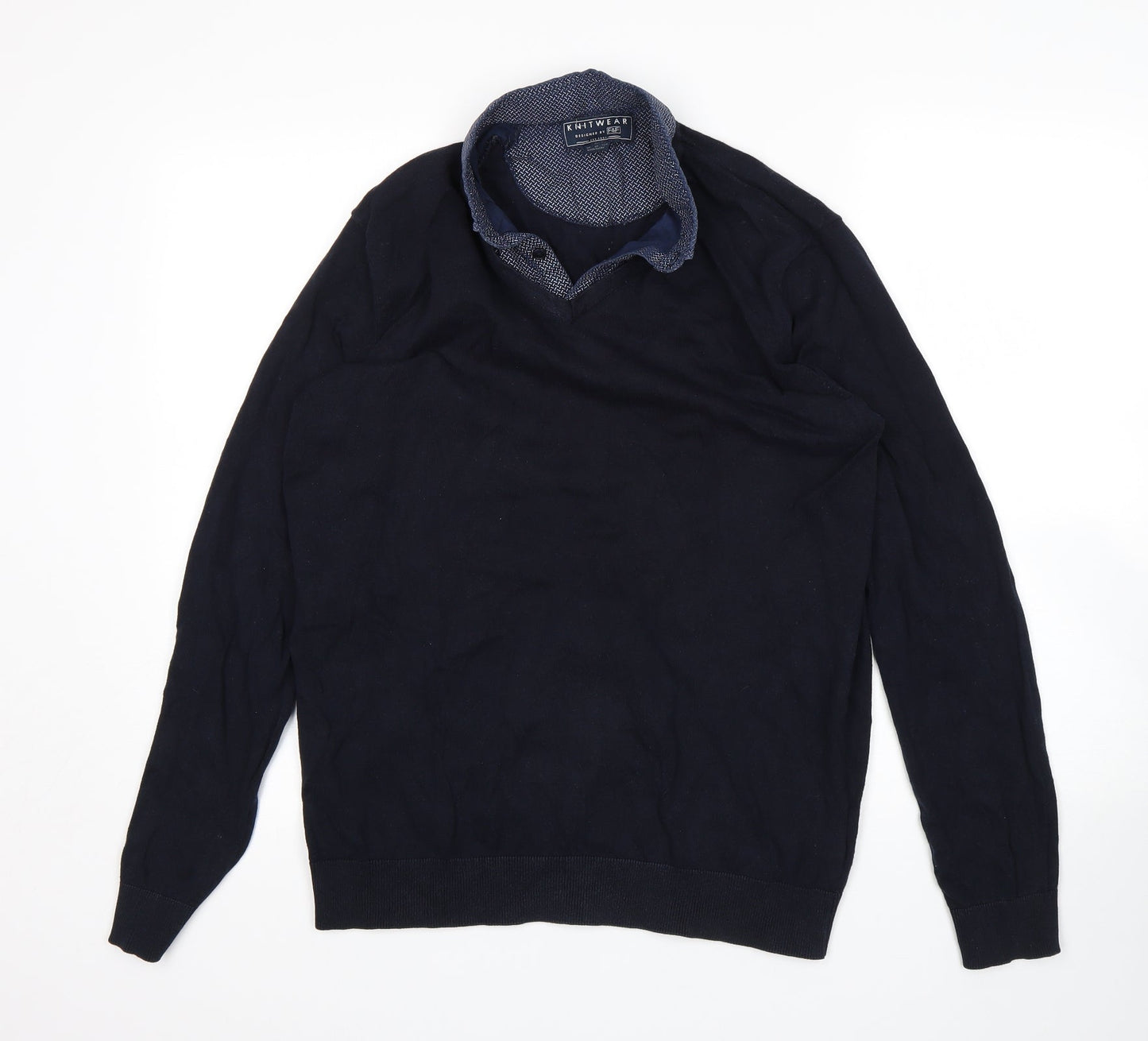 F&F Mens Blue   Pullover Sweatshirt Size L