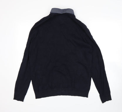 F&F Mens Blue   Pullover Sweatshirt Size L