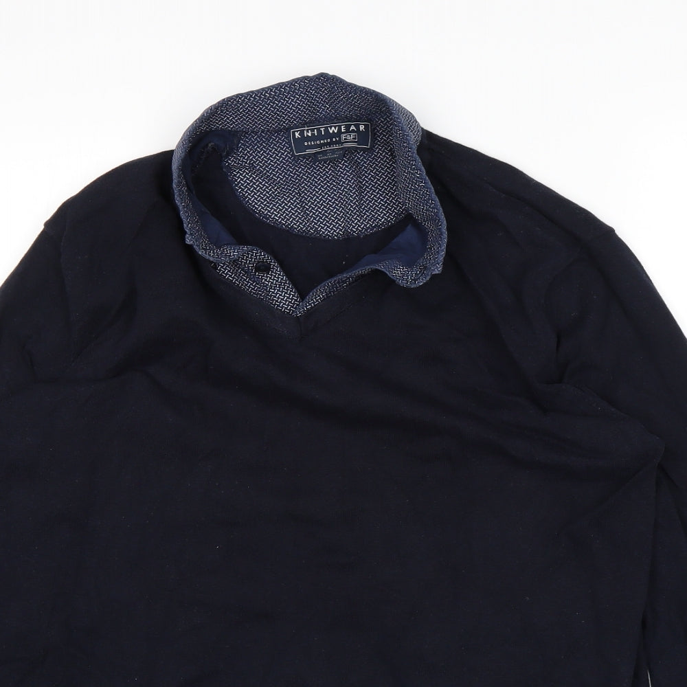 F&F Mens Blue   Pullover Sweatshirt Size L