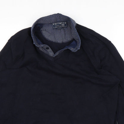 F&F Mens Blue   Pullover Sweatshirt Size L