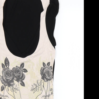 Progress Womens Multicoloured Floral  Basic Tank Size S