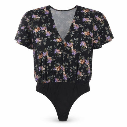 Womens UK Size 10 In the Style One-Piece Multicoloured Bodysuit