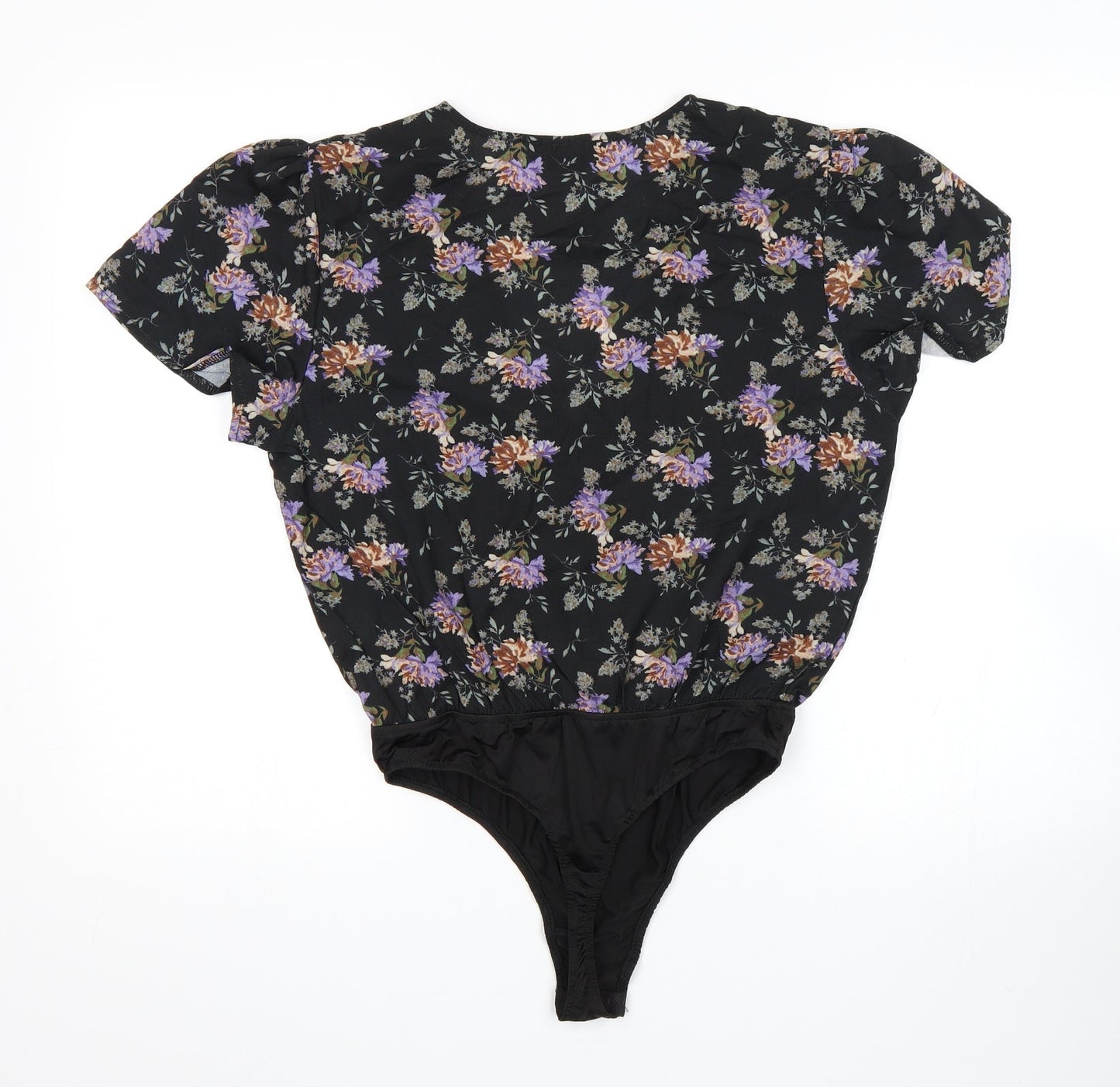 In the Style Womens Multicoloured Floral  Bodysuit One-Piece Size 10