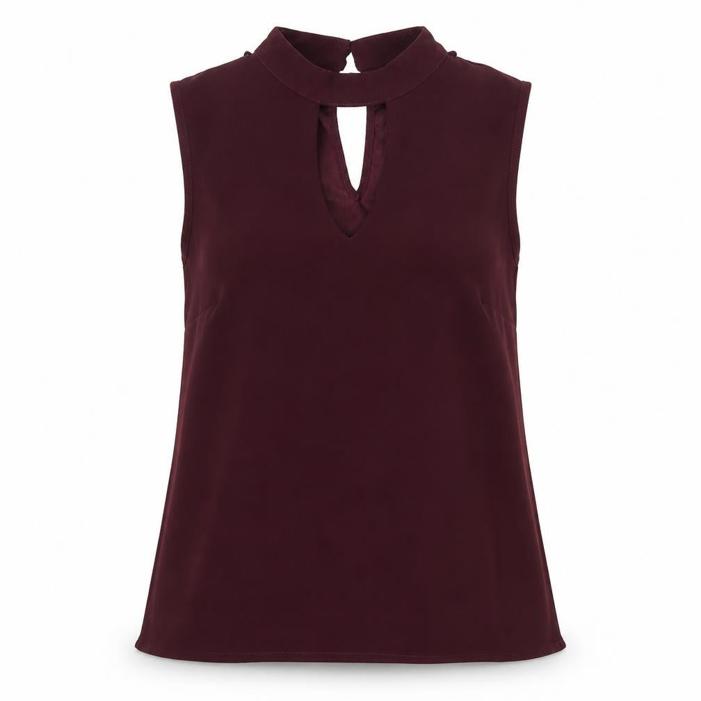 Womens UK Size 10 F&F Purple Basic Blouse